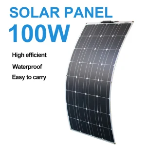 200W Flexible Solar Panel for Campervan Roof Shed 12V Battery Charging