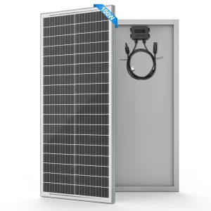 RVPOZWER 100W 12.8V  Solar Cell Panel High Efficiency Solar Module Charge Battery for RV Trailer