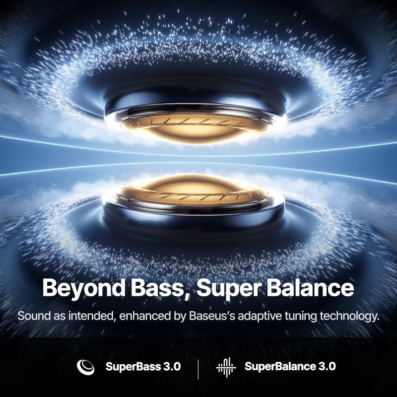 Baseus Inspire XP1 Bose Dolby Audio Adaptive Tuning Sound 6-Mic Clear Calls Earphones - Image 4