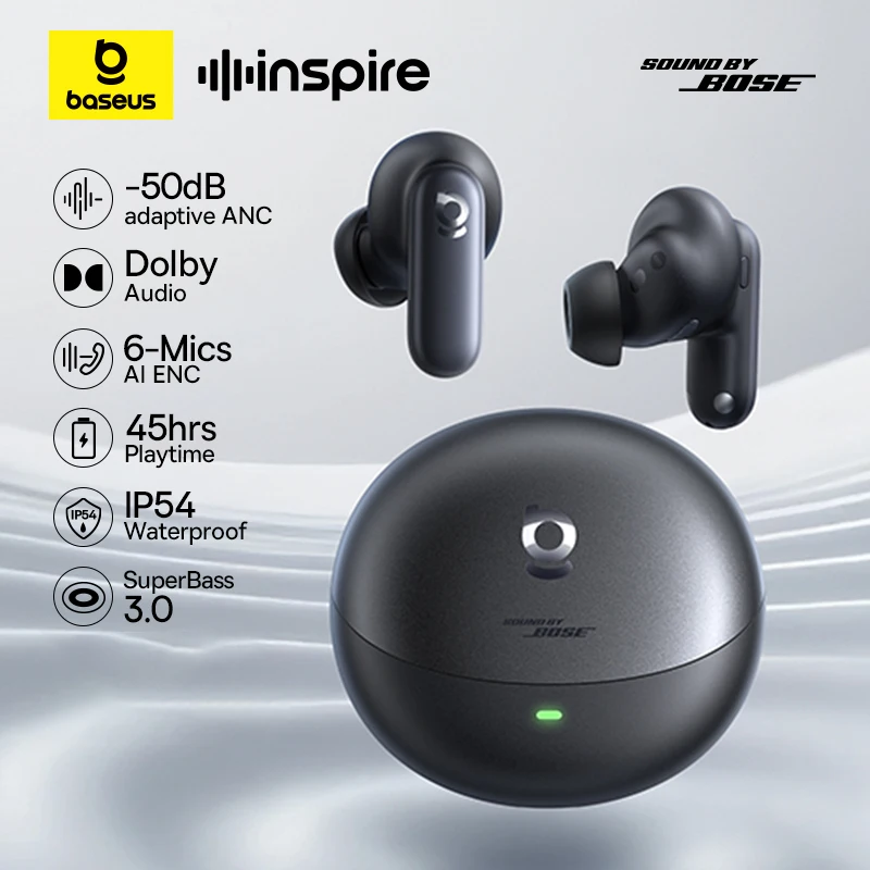 Baseus Inspire XP1 Bose Dolby Audio Adaptive Tuning Sound 6-Mic Clear Calls Earphones - Image 2