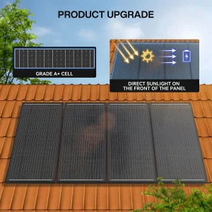 Rvpozwer 400W/200W/100W N-Type 18BB Solar Panel Portable Waterproof Ideal for RV Marine Yacht Caravan - Thumbnail Image 6