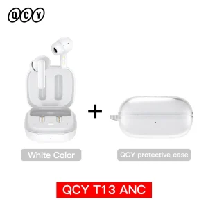 QCY T13 ANC Wireless Earphones Bluetooth 5.3 28dB Active Noise Cancellation Headphones - Thumbnail Image 16