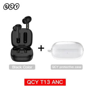 QCY T13 ANC Wireless Earphones Bluetooth 5.3 28dB Active Noise Cancellation Headphones - Thumbnail Image 15